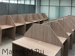 Офисные столы с перегородками из ДСП купить в Москве
