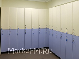 Шкафчики для раздевалок фитнес клуба Кронос