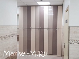 Деревянная картотека с полками